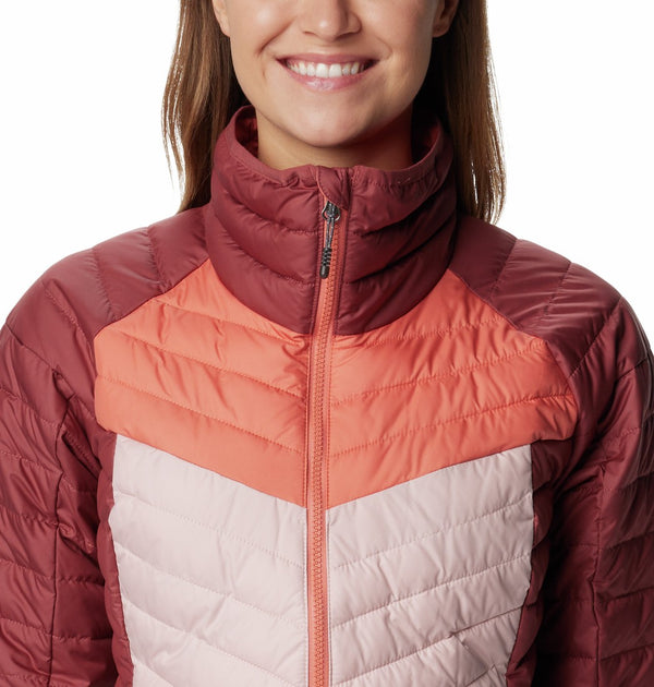Columbia Ladies Powder Lite Insulated Jacket-BEETROOT - Borderland Muff