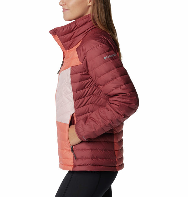 Columbia Ladies Powder Lite Insulated Jacket-BEETROOT - Borderland Muff