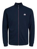 Jack & Jones Logan High Neck Full Zip Sweat-NAVY - Borderland Muff