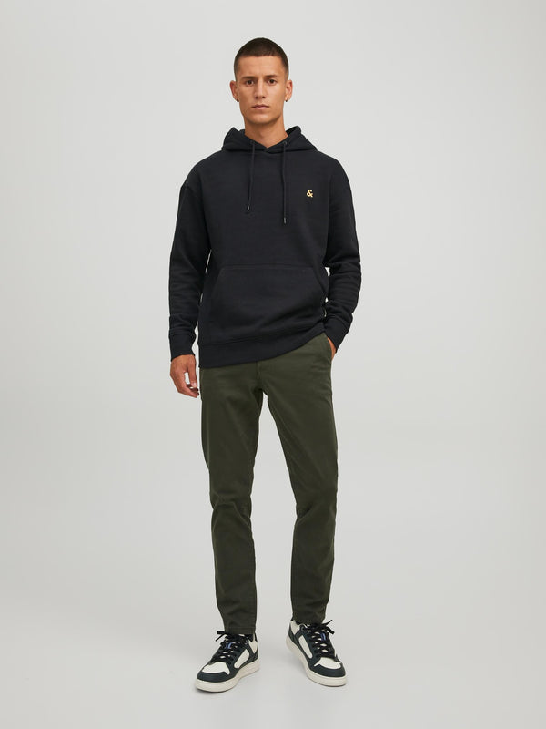 Jack & Jones Star Hoody-BLACK - Borderland Muff
