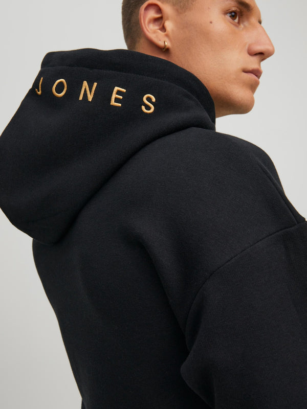 Jack & Jones Star Hoody-BLACK - Borderland Muff
