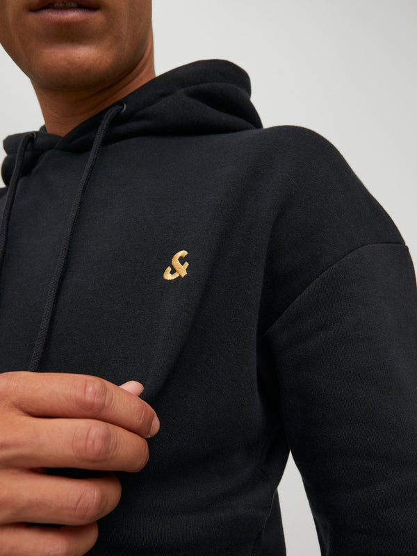Jack & Jones Star Hoody-BLACK - Borderland Muff