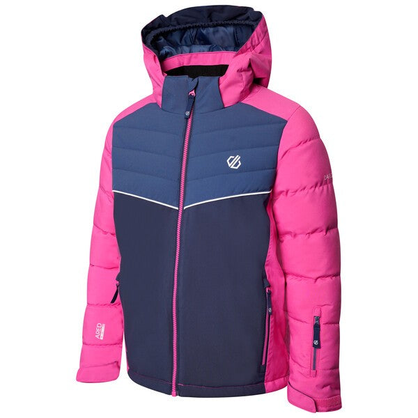Dare2b Kids Cheerful Waterproof  Ski Jacket-RASPBERRY - Borderland Muff