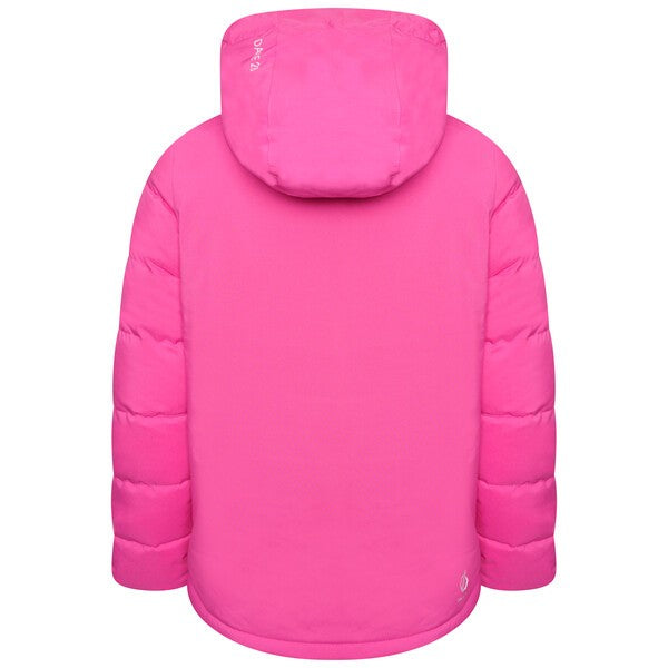 Dare2b Kids Cheerful Waterproof  Ski Jacket-RASPBERRY - Borderland Muff