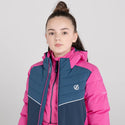 Dare2b Kids Cheerful Waterproof  Ski Jacket-RASPBERRY - Borderland Muff