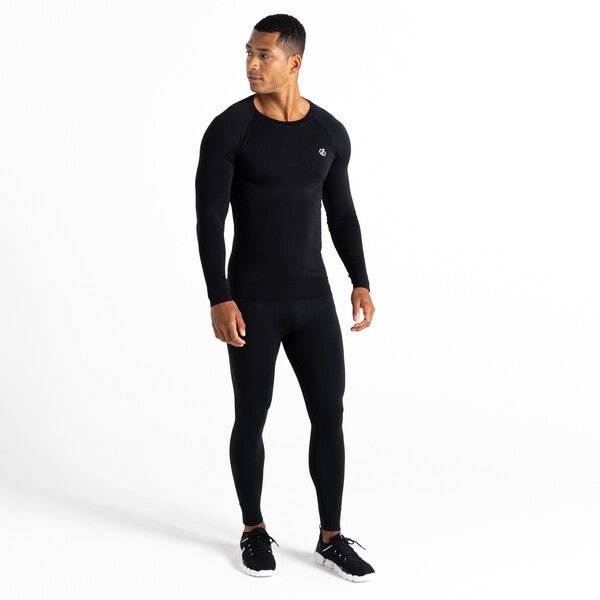 Dare2b Mens In The Zone Long Sleeved Base Layer Top-BLACK - Borderland Muff