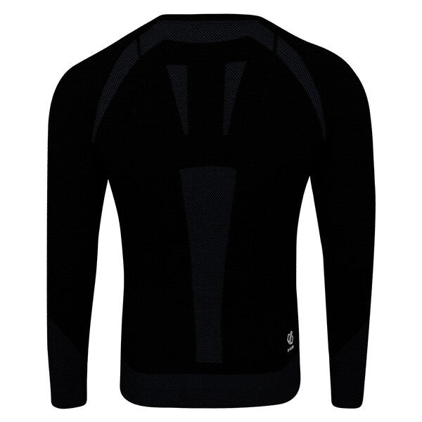 Dare2b Mens In The Zone Long Sleeved Base Layer Top-BLACK - Borderland Muff