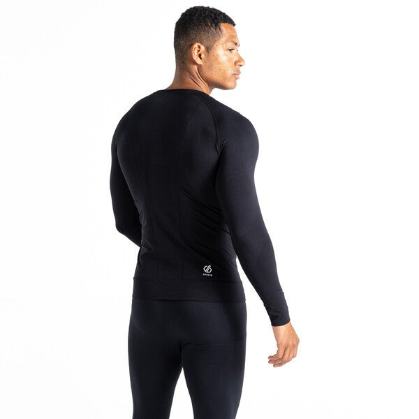 Dare2b Mens In The Zone Long Sleeved Base Layer Top-BLACK - Borderland Muff