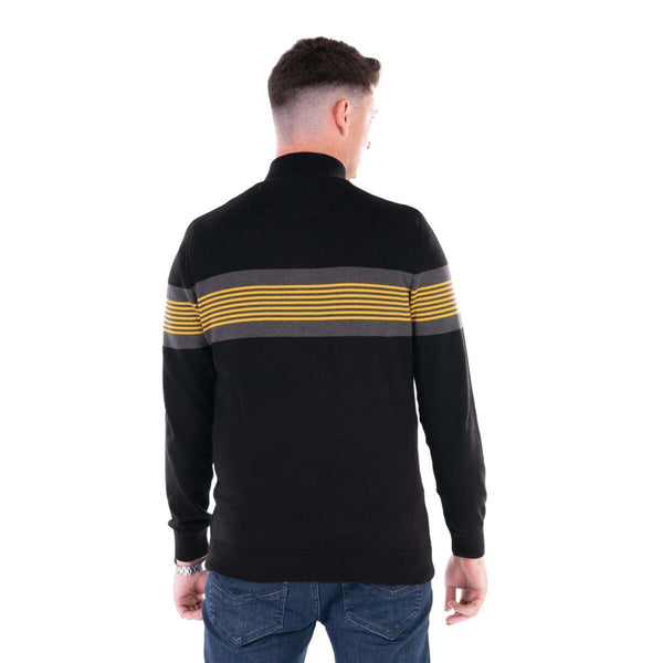 Mineral Mens George 1/4 Zip Pullover-BLACK - Borderland Muff