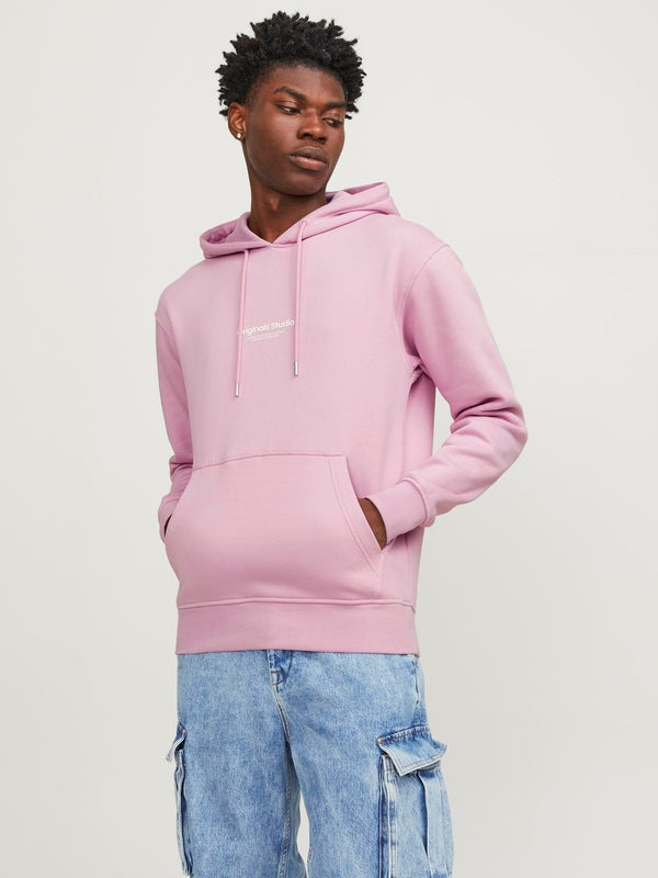 Jack & Jones JORVESTERBRO Hooded Sweatshirt-PINK - Borderland Muff