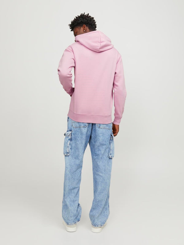 Jack & Jones JORVESTERBRO Hooded Sweatshirt-PINK - Borderland Muff