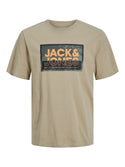 Jack & Jones Logan Short Sleeve Tee-CROCKERY - Borderland Muff