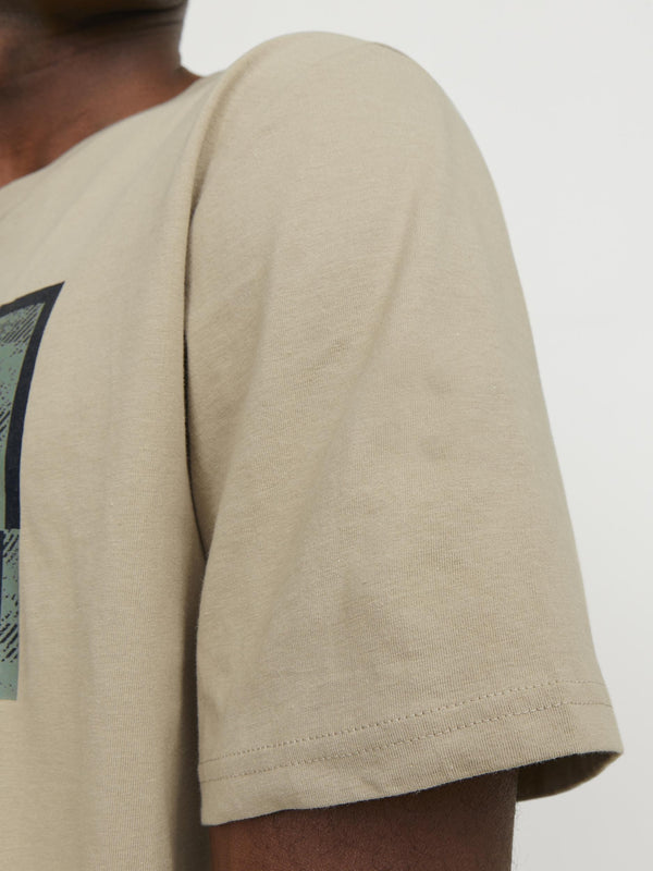 Jack & Jones Logan Short Sleeve Tee-CROCKERY - Borderland Muff