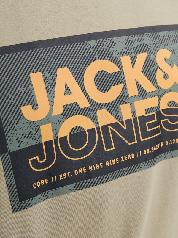 Jack & Jones Logan Short Sleeve Tee-CROCKERY - Borderland Muff