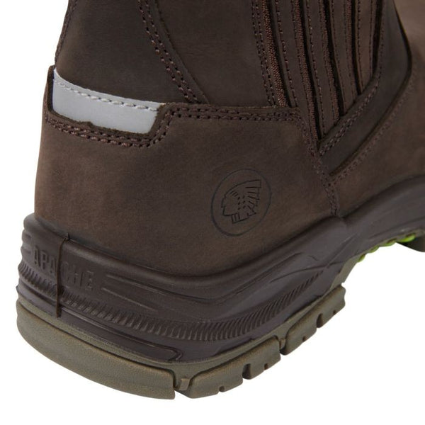Apache Wabana Water Resistant Dealer Work Boot-BROWN - Borderland Muff
