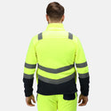Regatta Pro Hi Vis 250 Anti-pull Full Zip Fleece-HIVIZ YELNVY - Borderland Muff