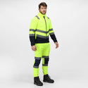 Regatta Pro Hi Vis 250 Anti-pull Full Zip Fleece-HIVIZ YELNVY - Borderland Muff