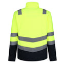 Regatta Pro Hi Vis 250 Anti-pull Full Zip Fleece-HIVIZ YELNVY - Borderland Muff