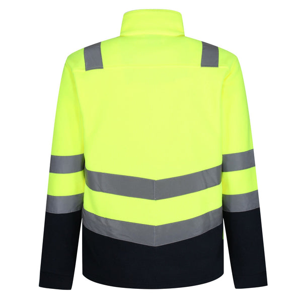 Regatta Pro Hi Vis 250 Anti-pull Full Zip Fleece-HIVIZ YELNVY - Borderland Muff