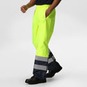 Regatta Pro Hi Vis Waterproof Breathable Windproof Overtrousers-HIVIZ YELNVY - Borderland Muff