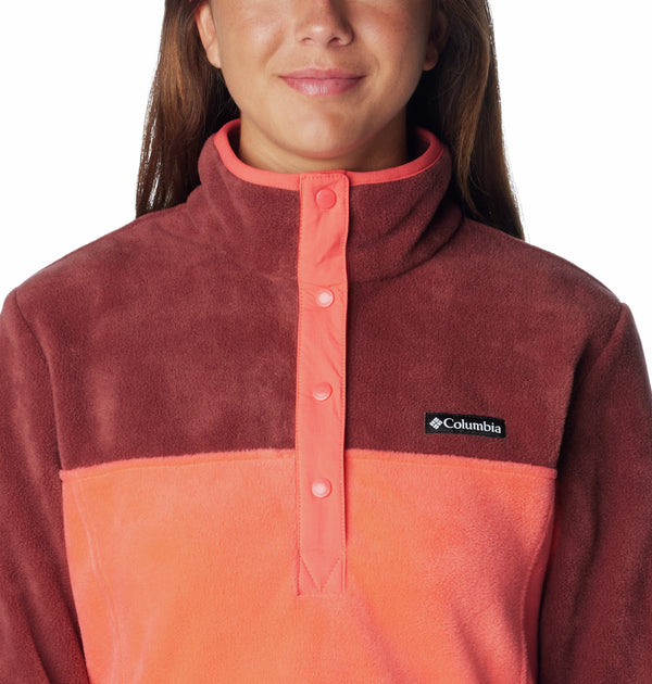 Columbia Ladies Benton Springs 1/2 Snap Pullover Fleece-SPICE - Borderland Muff