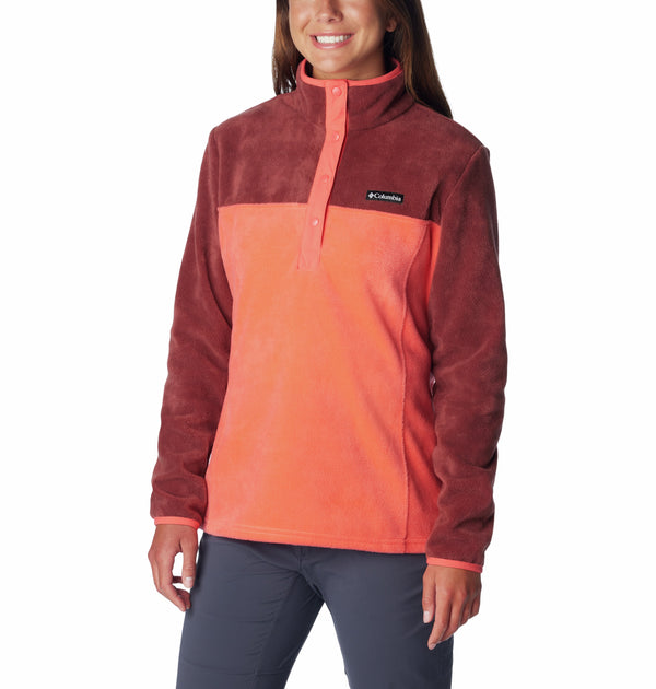 Columbia Ladies Benton Springs 1/2 Snap Pullover Fleece-SPICE - Borderland Muff