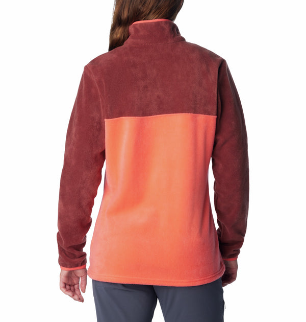 Columbia Ladies Benton Springs 1/2 Snap Pullover Fleece-SPICE - Borderland Muff