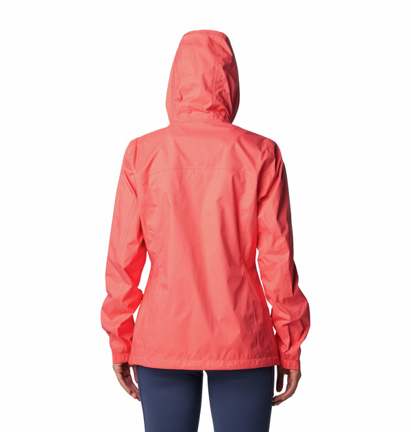 Columbia Pouring Adventure II Ladies Waterproof Breathable Jacket-CORAL - Borderland Muff