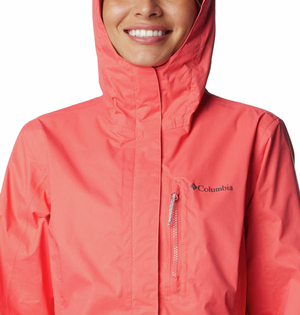 Columbia Pouring Adventure II Ladies Waterproof Breathable Jacket-CORAL - Borderland Muff