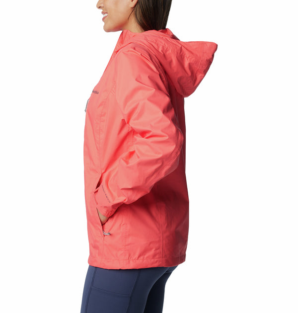 Columbia Pouring Adventure II Ladies Waterproof Breathable Jacket-CORAL - Borderland Muff