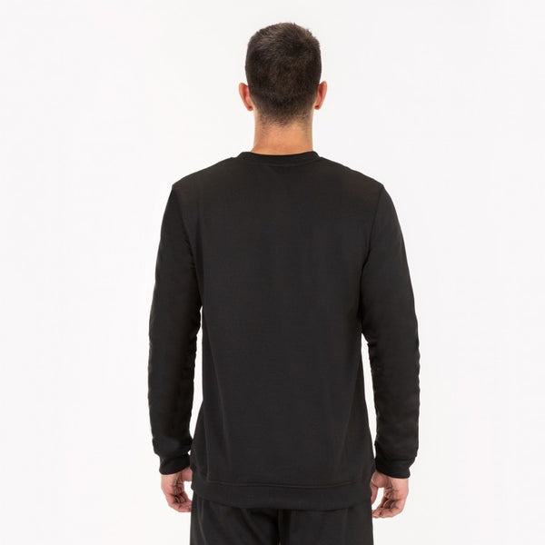 JOMA Cairo II Crew Neck Sweatshirt Adults-BLACK - Borderland Muff