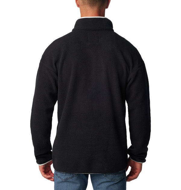 Columbia Mens Helvetia Half Snap Fleece-BLACK - Borderland Muff