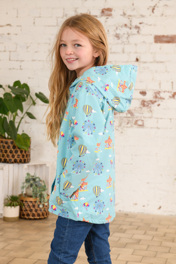 Lighthouse Kids Olivia Waterproof Breathable Jacket -BLUE - Borderland Muff