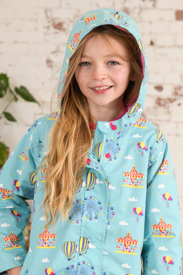 Lighthouse Kids Olivia Waterproof Breathable Jacket -BLUE - Borderland Muff