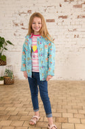 Lighthouse Kids Olivia Waterproof Breathable Jacket -BLUE - Borderland Muff