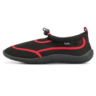 Urban Beach Mens Toggle Aqua Shoe FWR1126 -BLACK/RED (6 - 11) - Borderland Muff