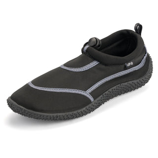 Urban Beach Mens Toggle Aqua Shoe FWR1126 -BLACK/GREY (6 - 11) - Borderland Muff
