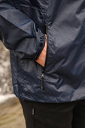 Mac in a Sac Adults Origin Waterproof Breathable Windproof Unisex Packable Jacket-NAVY - Borderland Muff