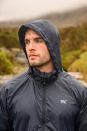 Mac in a Sac Adults Origin Waterproof Breathable Windproof Unisex Packable Jacket-NAVY - Borderland Muff