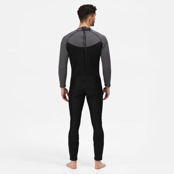 Regatta Mens 2mm Full Wetsuit -GREY - Borderland Muff