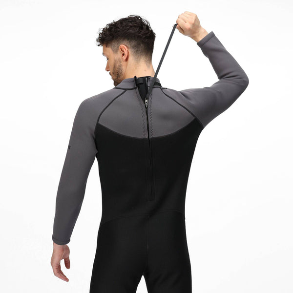 Regatta Mens 2mm Full Wetsuit -GREY - Borderland Muff