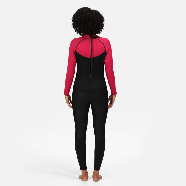 Regatta Ladies 2mm Full Wetsuit -DARK CERISE - Borderland Muff