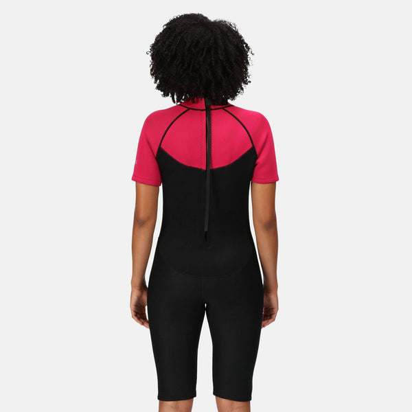 Regatta Ladies 2mm Short Wetsuit -DARK CERISE - Borderland Muff