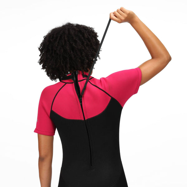 Regatta Ladies 2mm Short Wetsuit -DARK CERISE - Borderland Muff
