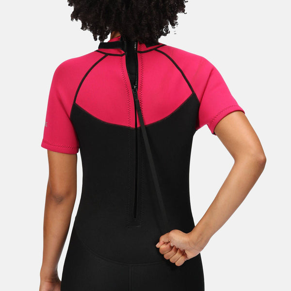 Regatta Ladies 2mm Short Wetsuit -DARK CERISE - Borderland Muff