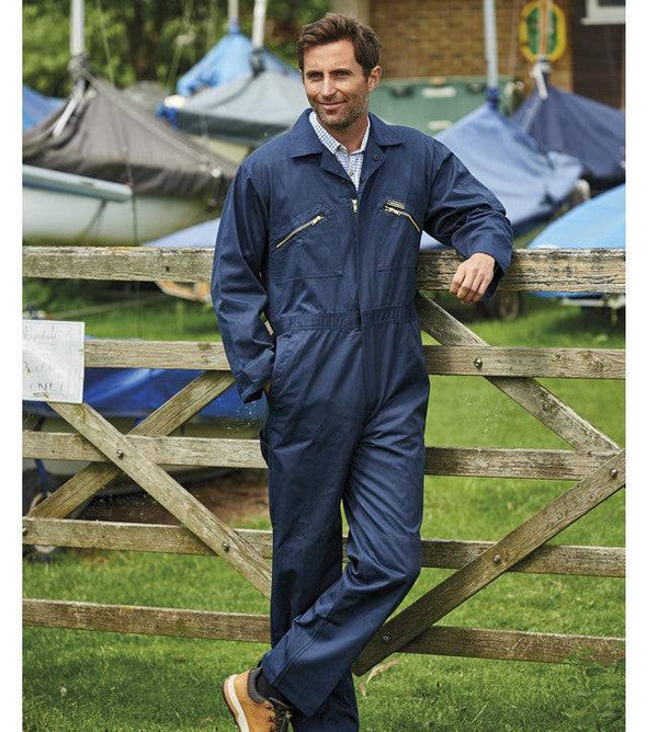 ChampionWorkwear boilersuit with zip chest pockets and knee pad pouches - Borderland Muff