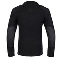 Fort Crew Neck Combat Jumper -BLACK - Borderland Muff