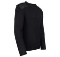 Fort Crew Neck Combat Jumper -BLACK - Borderland Muff