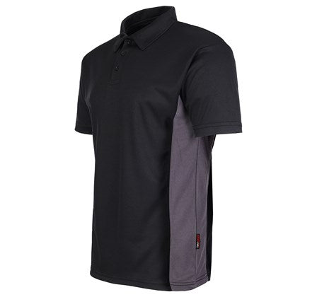 Tuff Stuff Mens Elite 131 Wicking Work Polo Shirt-BLACK