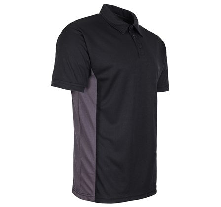 Tuff Stuff Mens Elite 131 Wicking Work Polo Shirt-BLACK